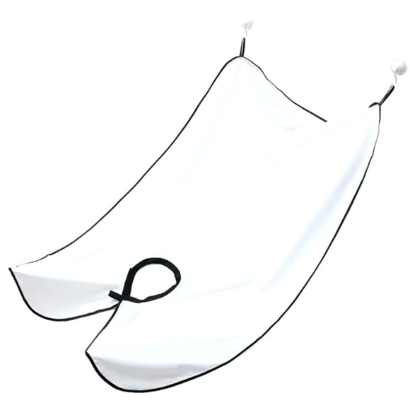 Men's Shaving Apron - Beard Shaving Care. White Color. - Picture 2 of 7